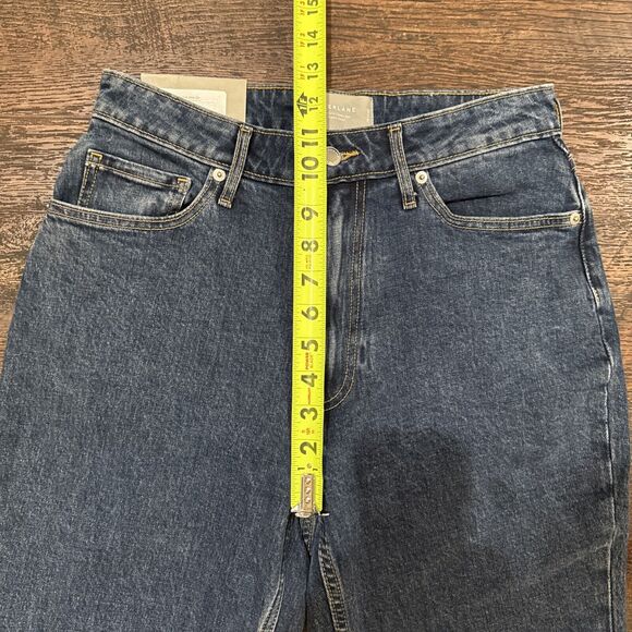 Everlane Curvy Cheeky Jeans Straight Crop Medium Wash Blue Organic Size 29 New - Picture 5 of 12
